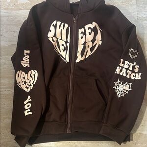 SHEIN Brown Sweetheart Hoodie